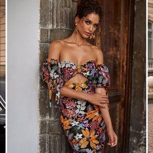 Alamour the label flora dress BRAND NEW XS